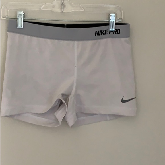 white nike spandex